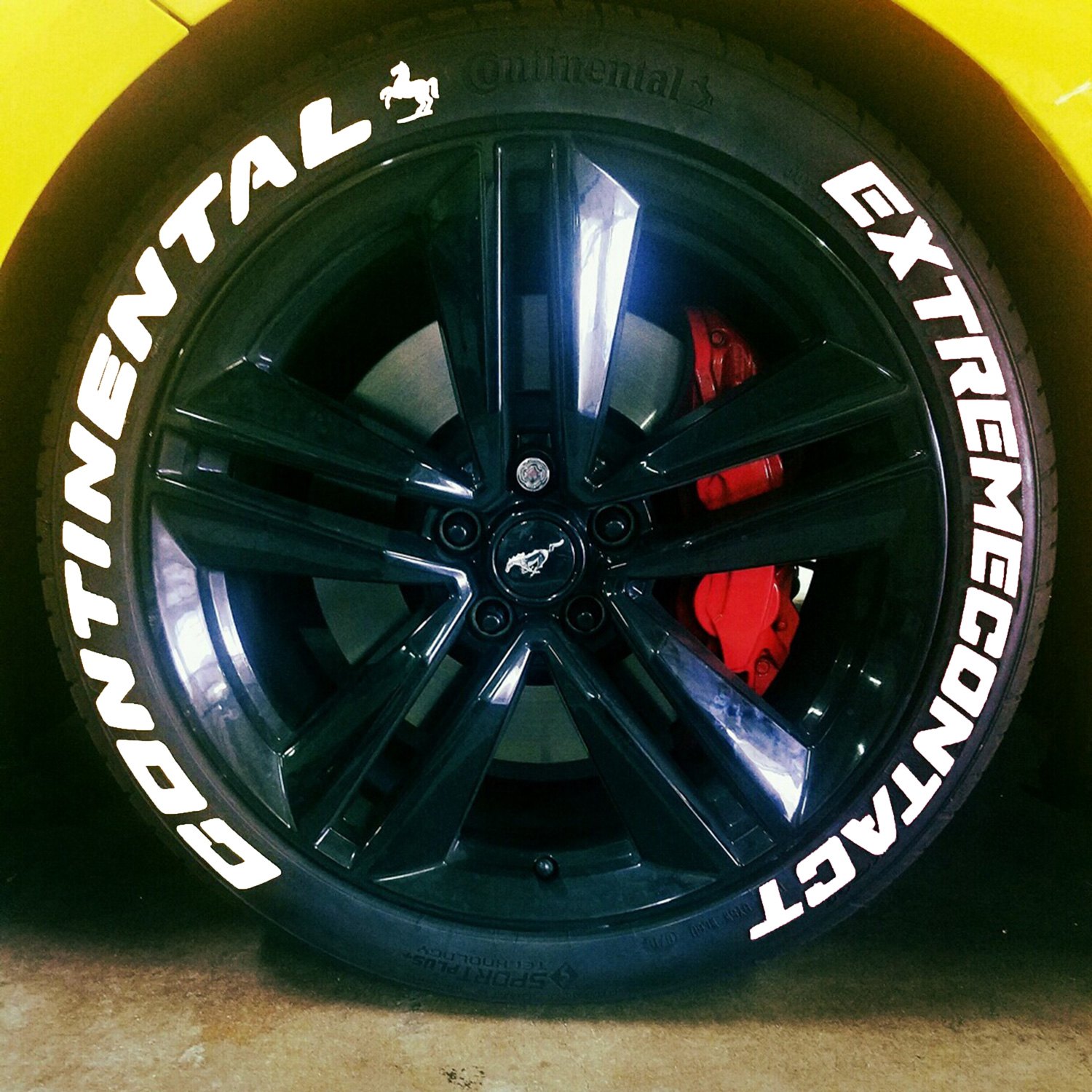 Tire Stickers Conext W White Continental Extreme Contact