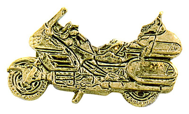 Gold Motorcycle Pin
