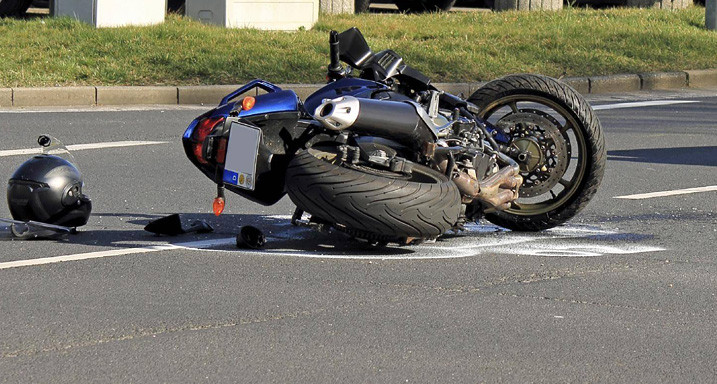 Crashed Motorcycle