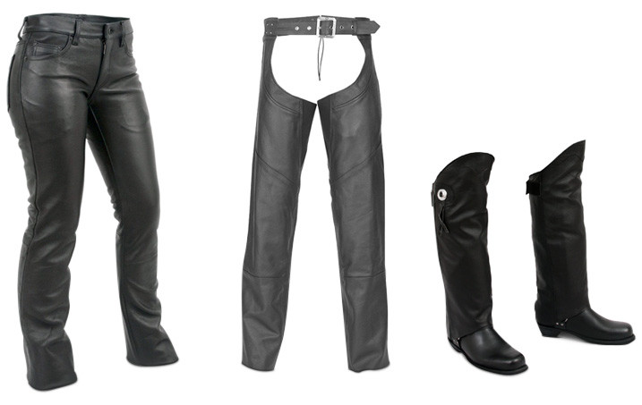 Leather Motorcycle Pants / Chaps