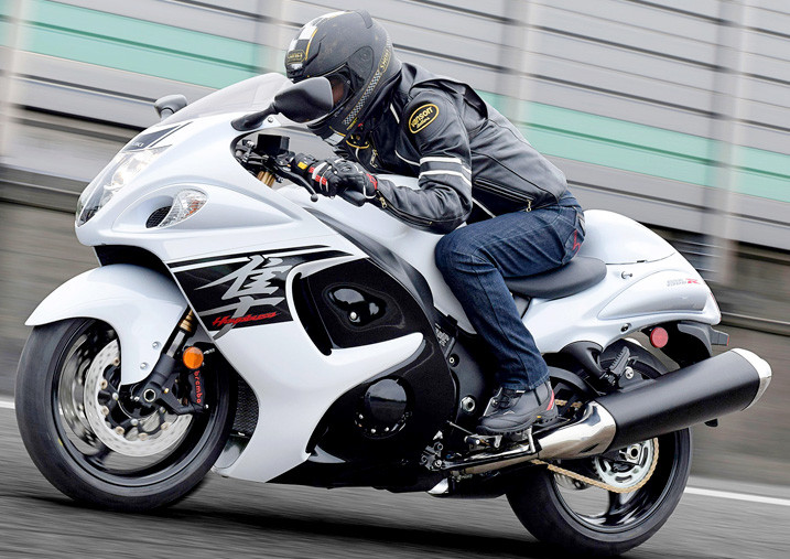 Suzuki Sport Bike In Action