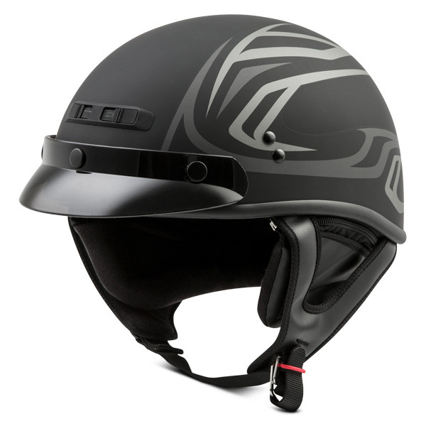 GMAX Full Dressed Derk Half Shell Helmet