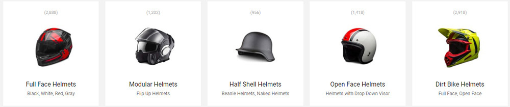 Helmets Variety Gallery