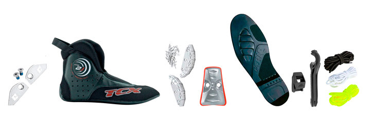 Ankle Protector Pieces / Inner Soft Bootie Liner Pieces / Front Slider Pieces / Heel Protectors / Soles