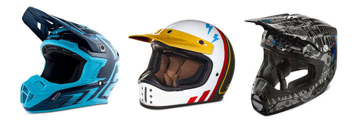 Answer Racing AR-1 Edge Off-Road Helmet / Nexx Helmets Super Hunky Off-Road Helmet / EVS Sports T5 Evilution Off-Road Helmet