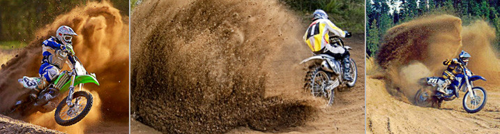 Rider Makes Rooster Tail