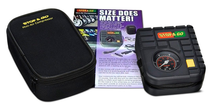 Stop & Go 12V Mini Tire Air Compressor