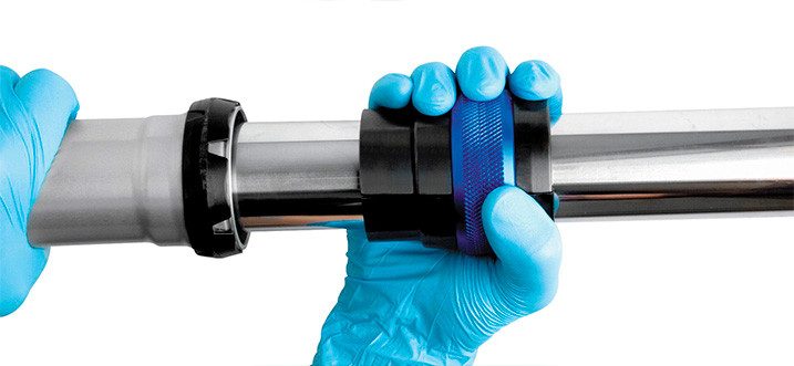 Motion Pro Ringer Fork Seal Driver's Anodized Aluminum Locking Ring With Knurled Finish For Sure Grip