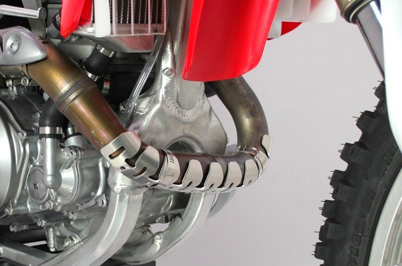DRC Universal Exhaust Header Heat Shield Protector Dirt Bike 4-Stroke 26-50mm