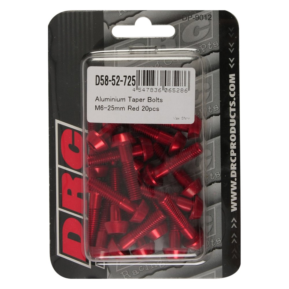 52 58 20. Taper Red. Bolt Red.