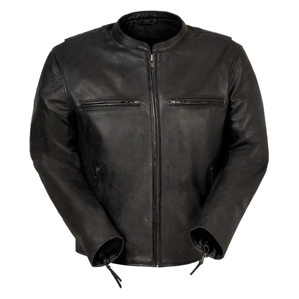First Manufacturing® - Indy V2 Men's Leather Jacket - MOTORCYCLEiD.com