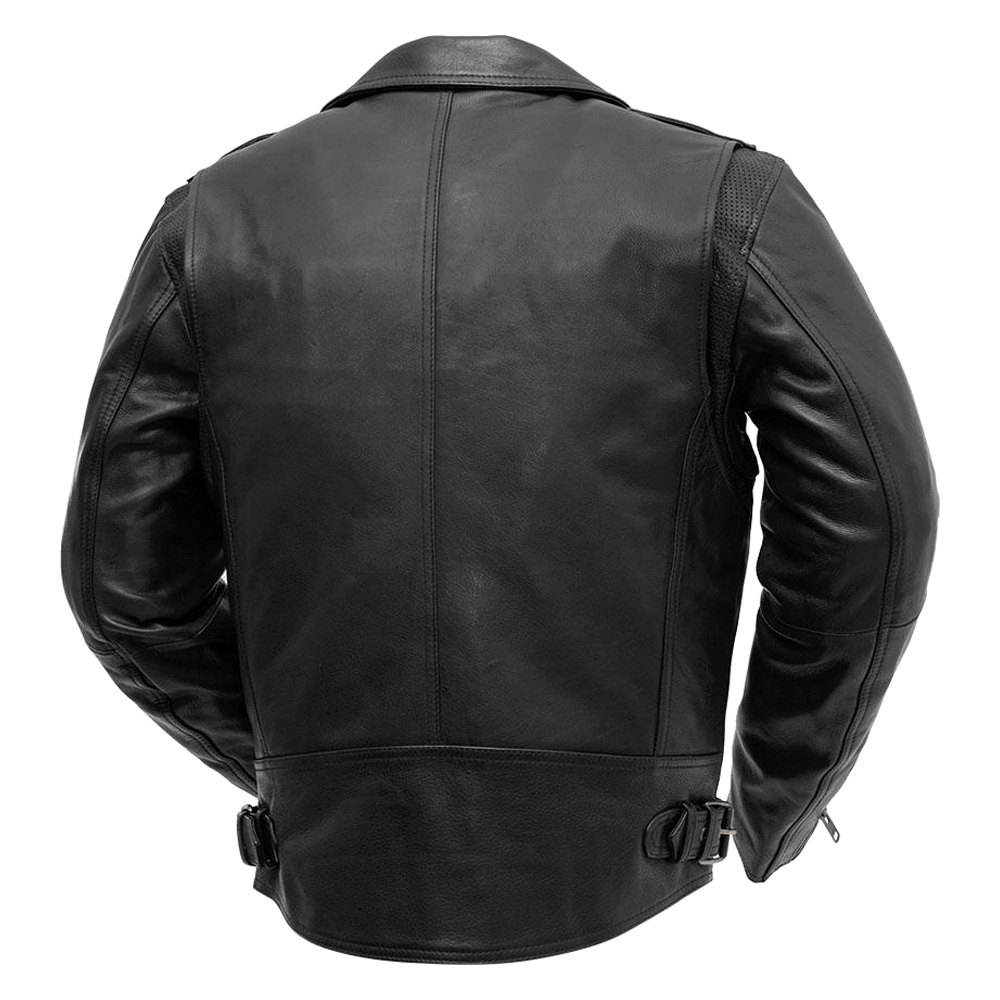 First Manufacturing® FIM297CLMZ5X-3X-BLK - Enforcer Men's Leather ...