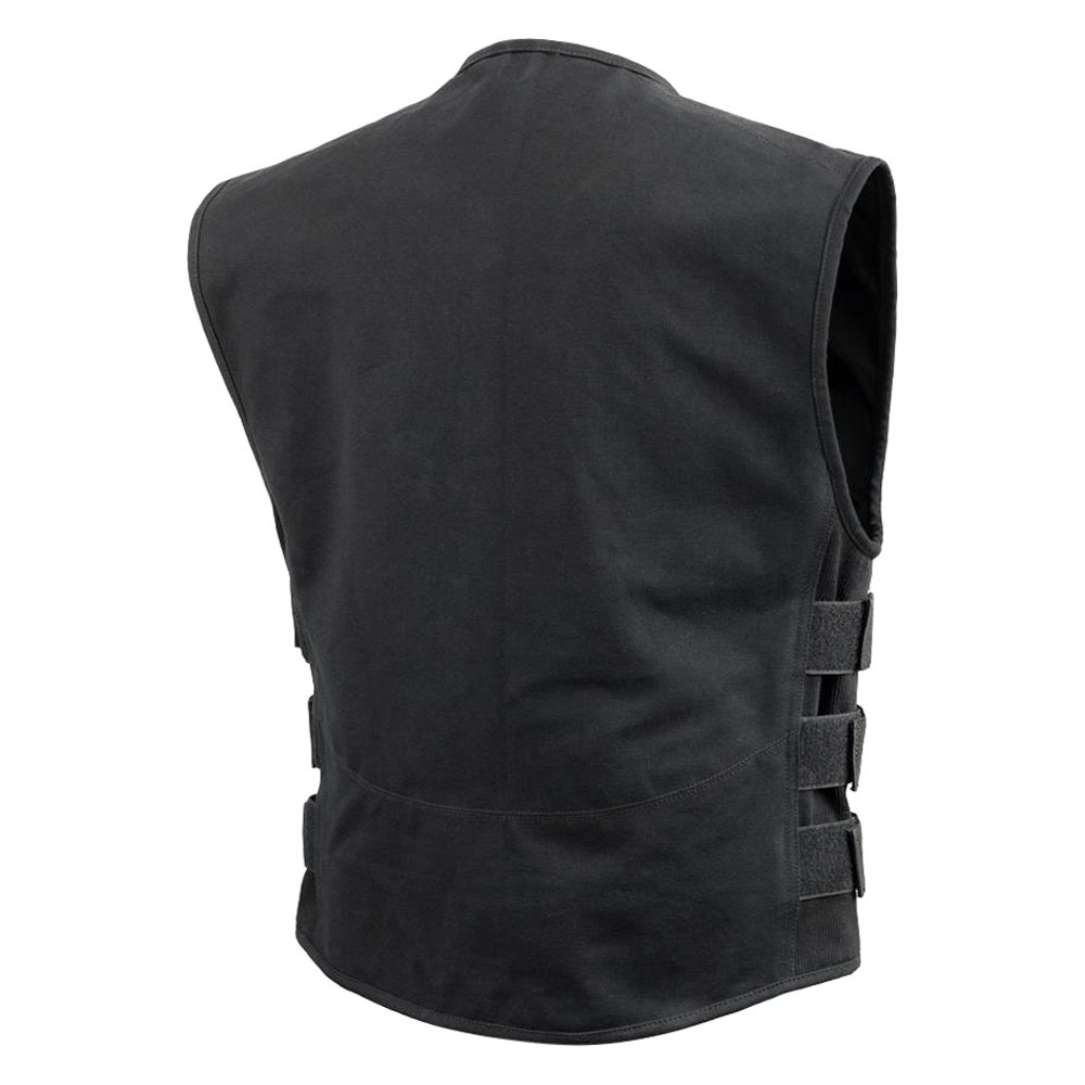 First Manufacturing® FIM660CNVS5X-3X-BLK - Knox Men's Textile Vest (3X ...