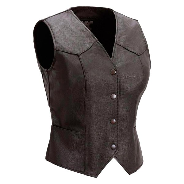 First Manufacturing® - Sweet Sienna Western Style Women's Leather Vest ...