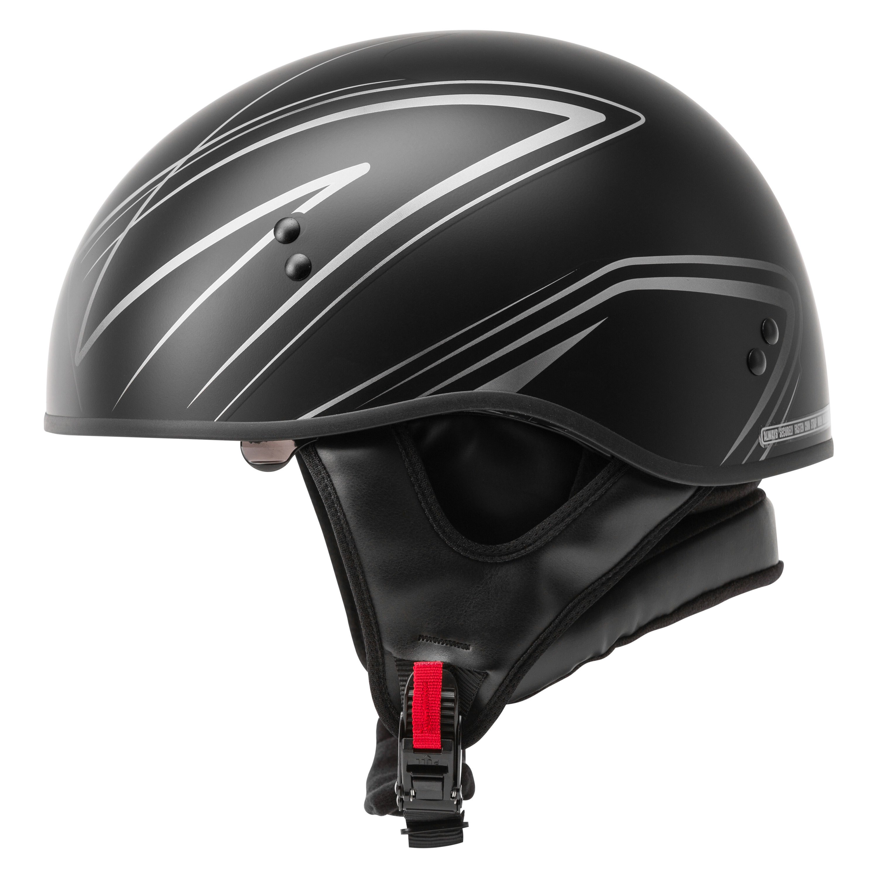 Gmax Hh-65 Half Helmet Torque Naked Matte Black/Pink Xl | eBay