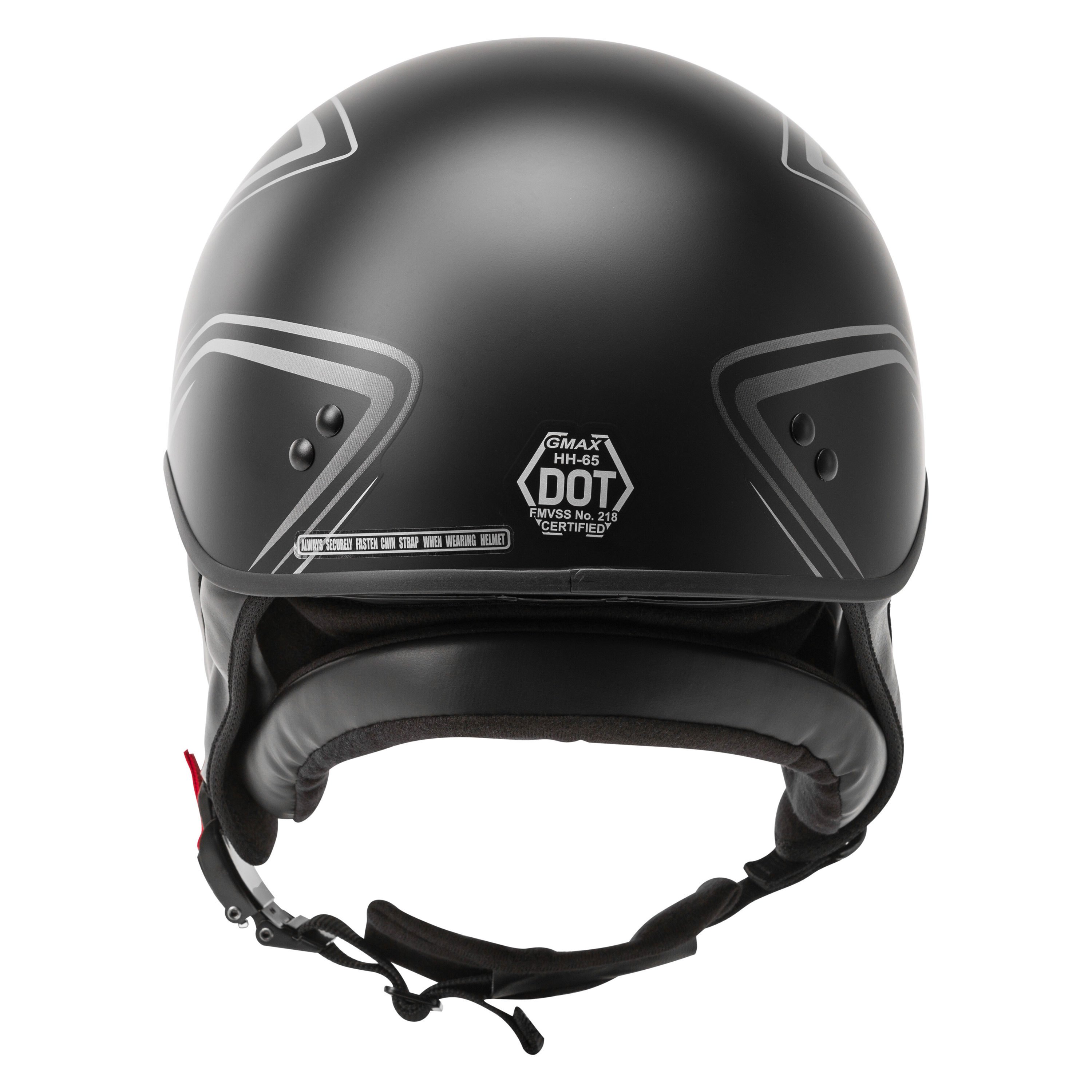 GMAX H1651076 HH-65 Torque Naked Large Matte Black/Silver 