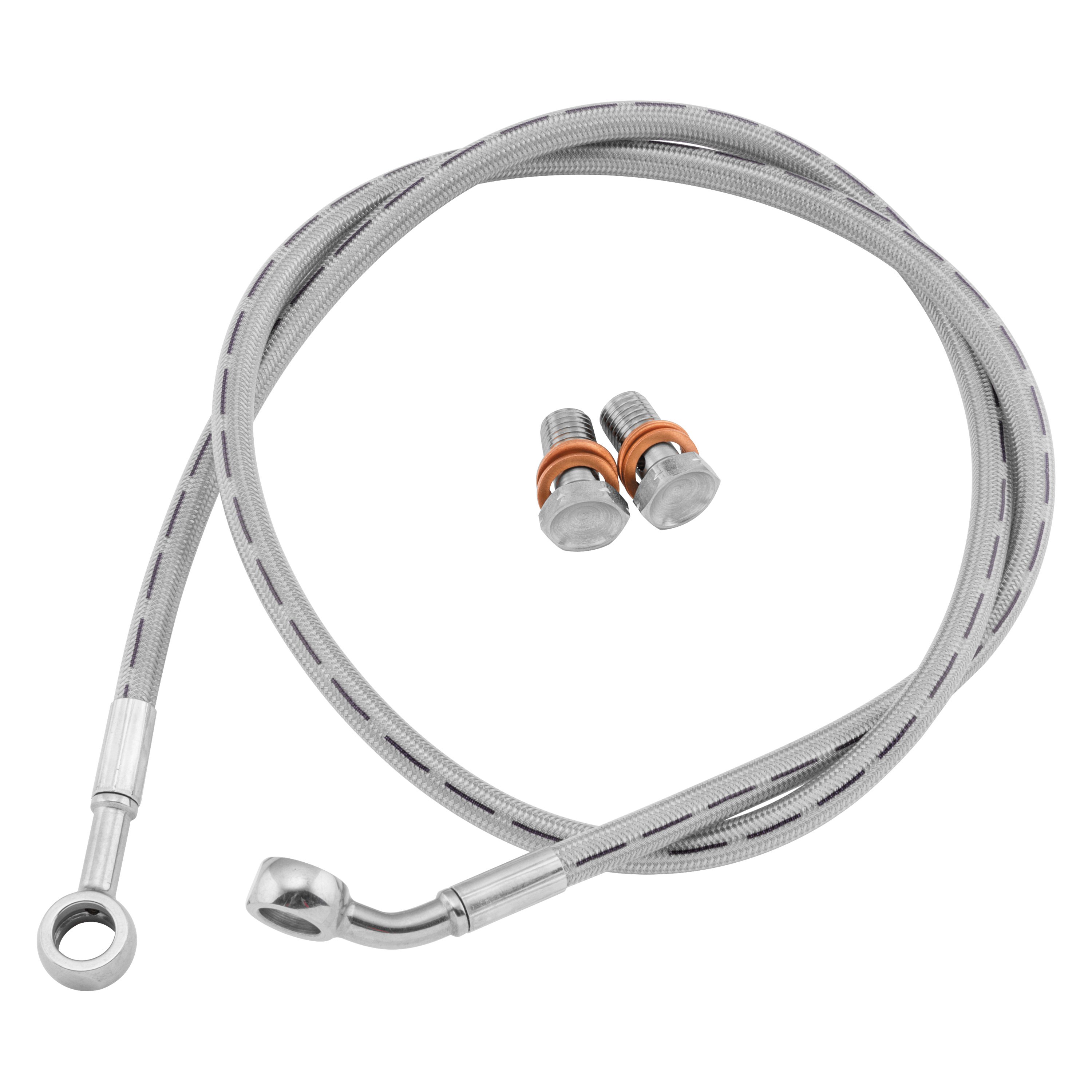 Goodridge® KW28741RC Rear Stainless Steel ClearCoat Dual Line Sport