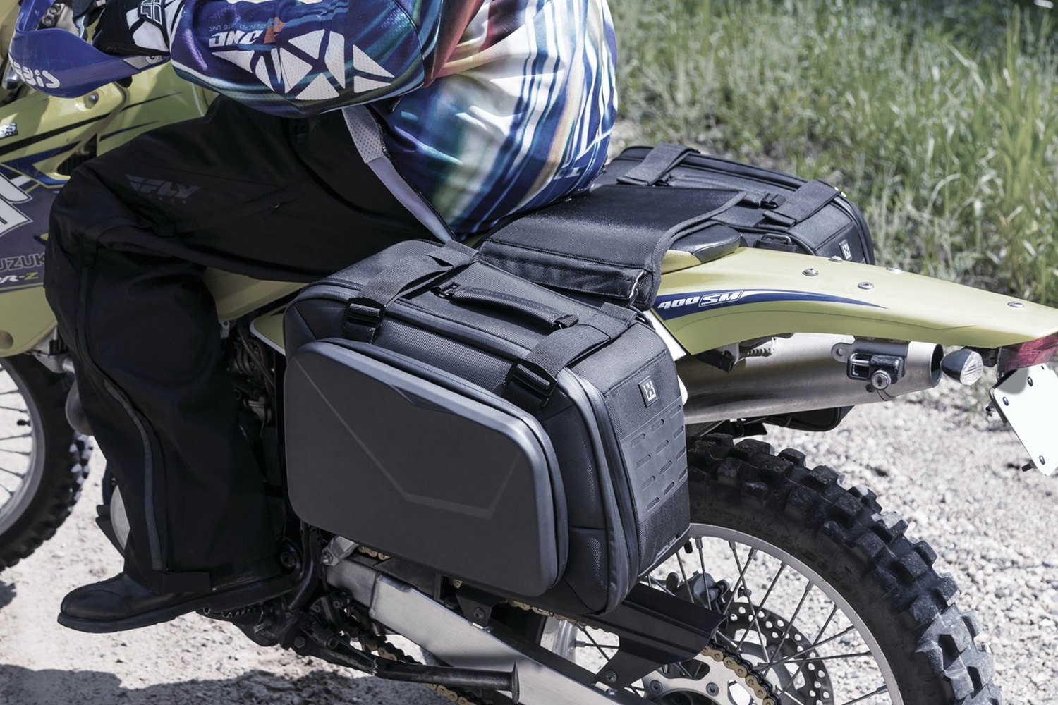 Black Kuryakyn 5293 XKursion XB Fast Lane Expandable Motorcycle Travel Luggage Weather Resistant Throw-Over Saddlebags 