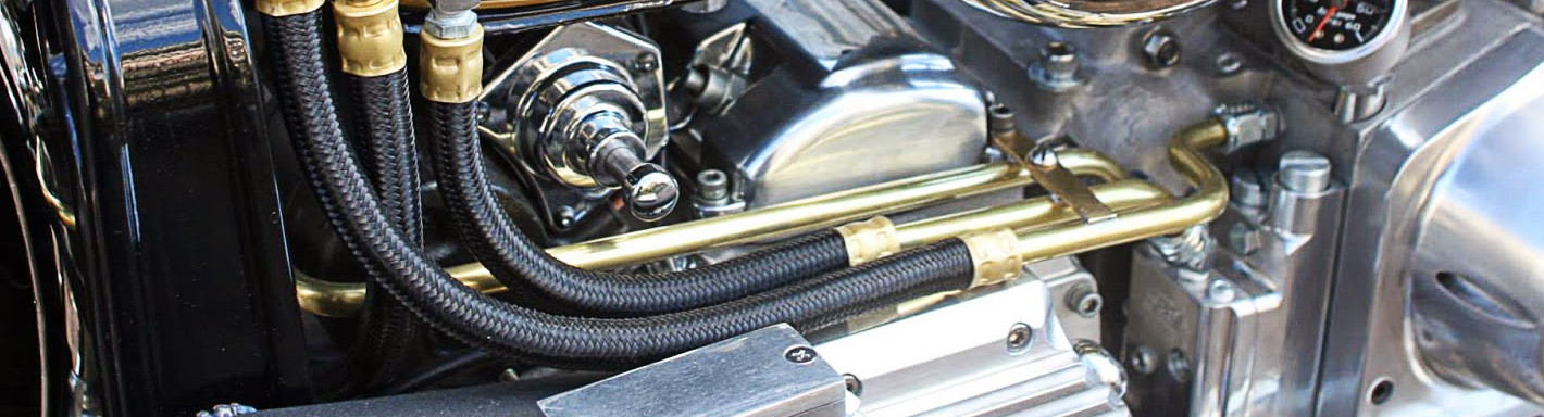 Harley Davidson Fat Bob Cruiser Bike Oil Lines | MOTORCYCLEiD