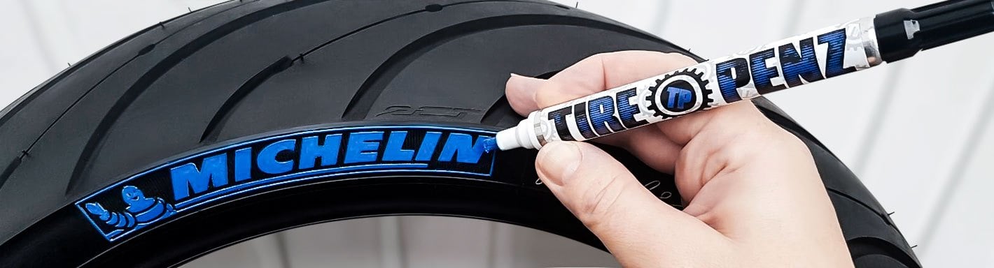 Motorcycle Tire Stickers Pens Reflective, Fluorescent
