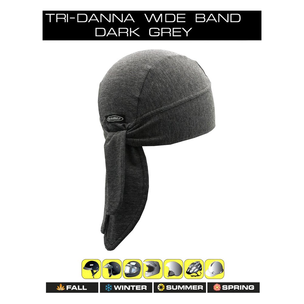 Schampa Dark Grey Stretch Tri Danna Wide Band for Year Round Use BNDNA004-02 