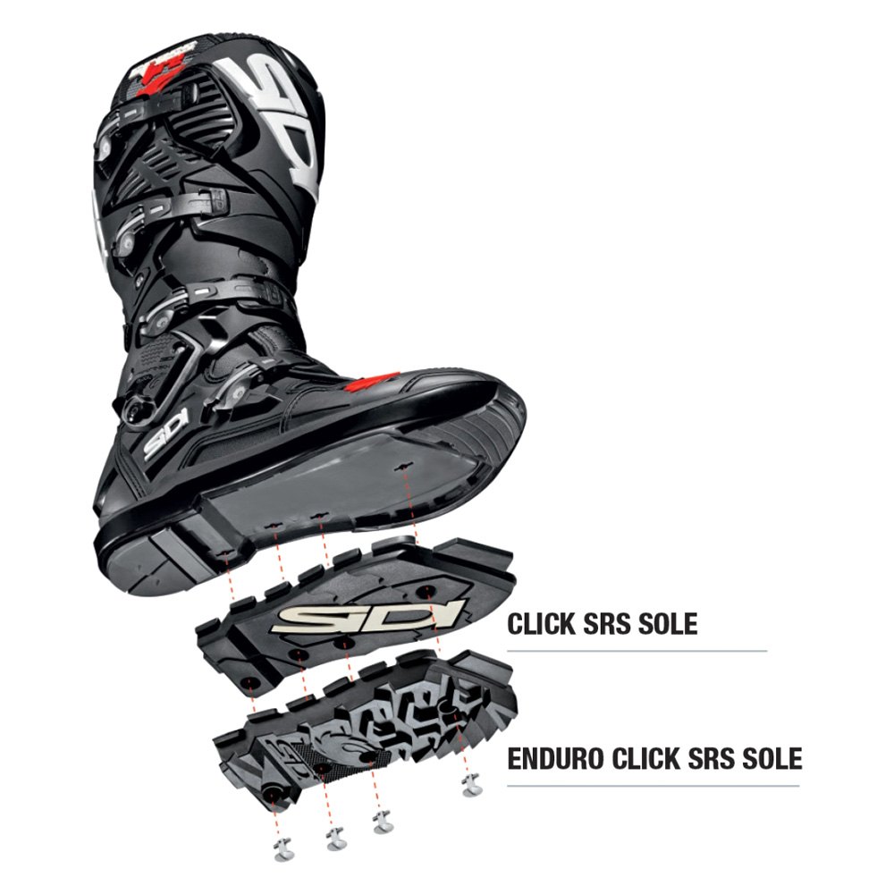 ondernemen Paard boeren Sidi® SID-C3S-BKWH-44 - Crossfire 3 SRS Boots (44, Black/White) -  MOTORCYCLEiD.com