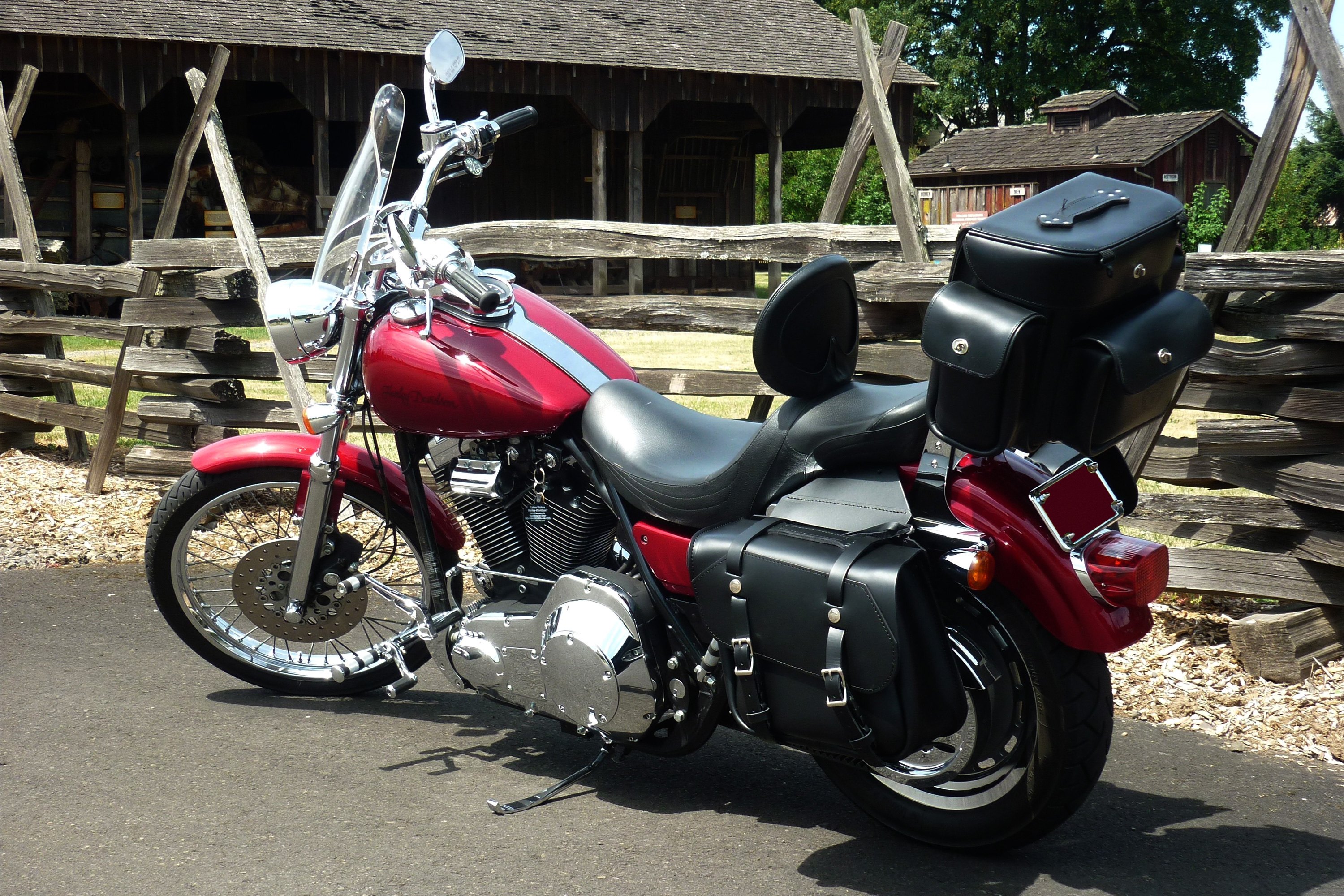 retro motorcycle saddlebags