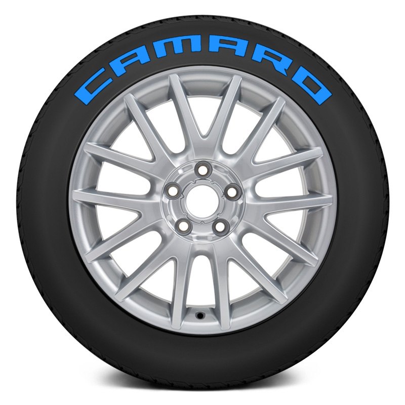 Tire StickersÂ® CAMARO-1921-1-4-B - Blue "Camaro" Tire Lettering Kit