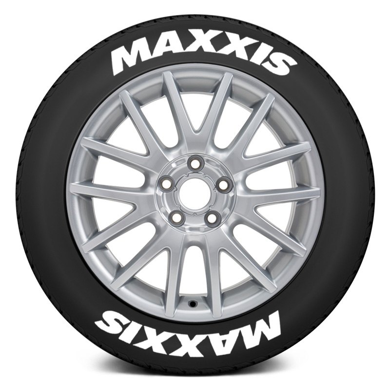 Maxxis White/Black Stickers Decals Tires Bike 