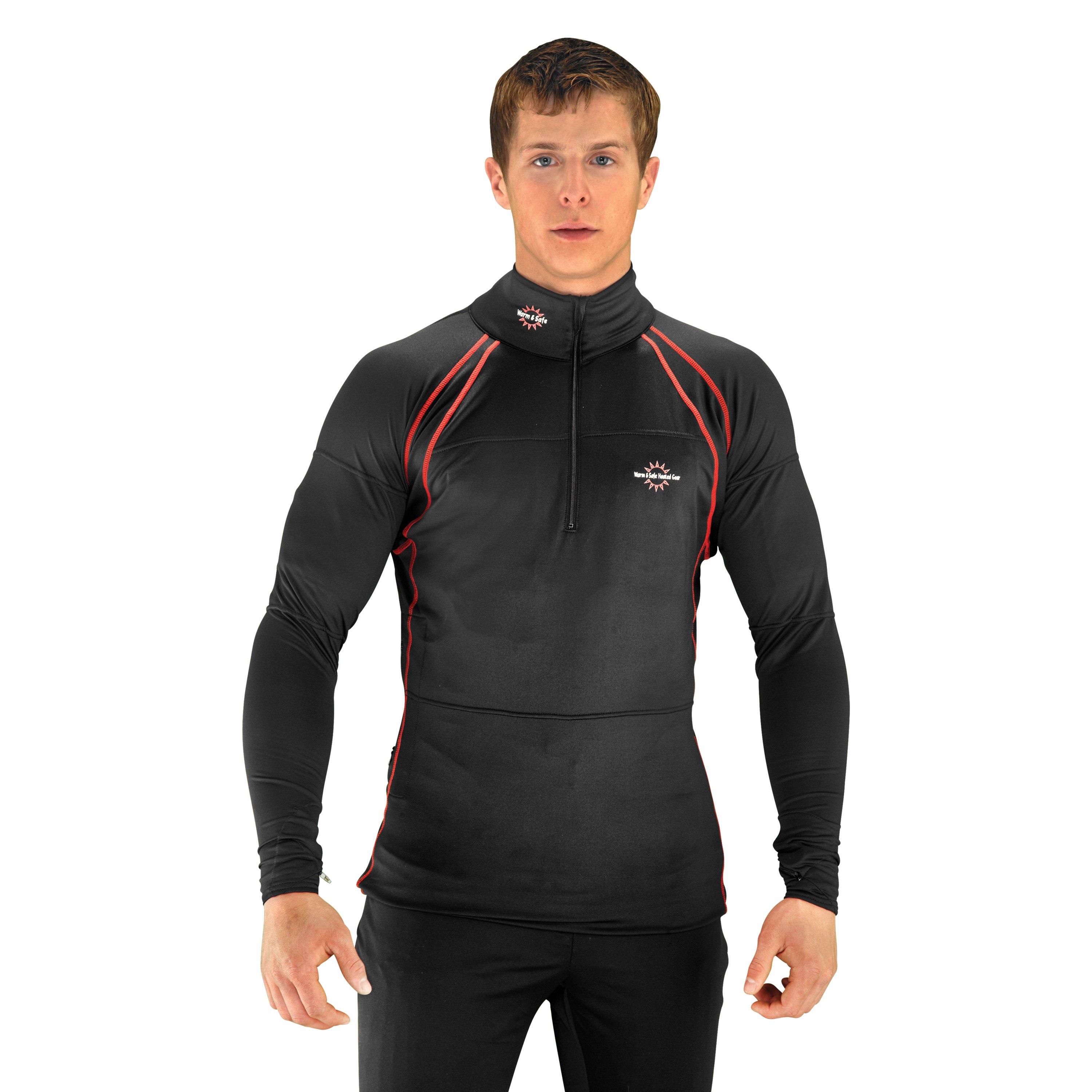 warm and safe heated base layer