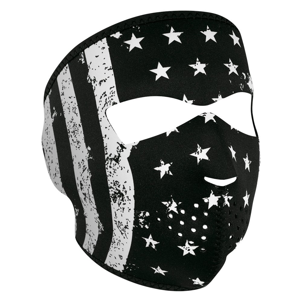 Zan Headgear Neoprene Full-Face Mask Black and White Muerte 